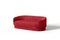 Modernes Gentle Sofa aus rotem Samt und bronzefarbenem Metall von Javier Gomez 1