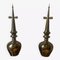 Copper-Plated Metal Table Lamps 1980s, Set of 2 1