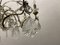 Lámpara de araña de flores de Murano con cuentas de cristal, años 40, Imagen 13