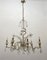 Lámpara de araña de flores de Murano con cuentas de cristal, años 40, Imagen 1