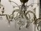Lámpara de araña de flores de Murano con cuentas de cristal, años 40, Imagen 12