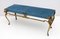 Mid-Century Modern Italian Bronze and Brass Bench, 1950s 3