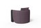 Modern Sunset Armchair in Purple Fabric and Black Stained Ash by Javier Gomez, Image 4