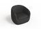 Modern Bubble Armchair in Black Boucle and Walnut by Javier Gomez, Image 3
