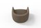 Modern Bubble Armchair in Brown Boucle and Walnut by Javier Gomez, Image 4