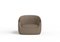 Modern Bubble Armchair in Brown Boucle and Walnut by Javier Gomez, Image 2