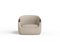 Modern Bubble Armchair in Cream Boucle and Walnut by Javier Gomez 2