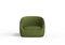 Modern Bubble Armchair in Green Boucle and Walnut by Javier Gomez, Image 2