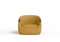 Modern Bubble Armchair in Mustard Boucle and Walnut by Javier Gomez 2