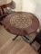 Mesa redonda de palisandro con incrustaciones de marfil, años 40, Imagen 10