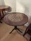 Runder Tisch aus Palisander mit Elfenbein Intarsien, 1940-1950er 1