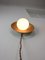Kleine Mid-Century Pearl Tisch- oder Wandlampe aus Messing & Opalglas, 1950er 13
