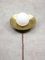 Kleine Mid-Century Pearl Tisch- oder Wandlampe aus Messing & Opalglas, 1950er 19