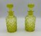 19th Century Uranium Baccarat Glass Perfume Bottles, Set of 2 5