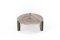 Modern Leaf Center Table in Brioches Onice and Goldish Metal by Javier Gomez 2