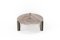 Modern Leaf Center Table in Brioches Onice and Goldish Metal by Javier Gomez, Image 2