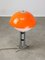 Vintage Space Age Mushroom Tisch aus Orangefarbenem Acrylglas 4