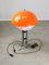 Table Space Age Mushroom Vintage en Verre Acrylique Orange 12