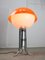 Vintage Space Age Mushroom Tisch aus Orangefarbenem Acrylglas 7