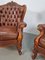 Italian Victorian Style Sheep Leather Armchairs, 1950s, Set of 2 6