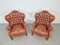 Italian Victorian Style Sheep Leather Armchairs, 1950s, Set of 2 12