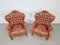 Italian Victorian Style Sheep Leather Armchairs, 1950s, Set of 2, Image 12