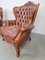 Italian Victorian Style Sheep Leather Armchairs, 1950s, Set of 2 7