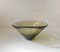 Danish Modern Olive Green Glass Disko Bowl by Per Lutken for Holmegaard, 1961 1