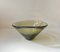 Danish Modern Olive Green Glass Disko Bowl by Per Lutken for Holmegaard, 1961, Image 1