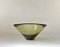 Danish Modern Olive Green Glass Disko Bowl by Per Lutken for Holmegaard, 1961, Image 2