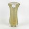 Transparent Glass and Gold Flower Vase, 1950s 7