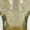 Transparente Blumenvase aus Glas & Gold, 1950er 5