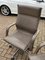 Swivel Desk Chairs in Brown Leather and Chrome, Set of 2 4