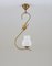 Scandinavian Modern Pendant Lamp in Brass and Glass by Hans Bergström, 1950s 2