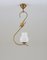 Scandinavian Modern Pendant Lamp in Brass and Glass by Hans Bergström, 1950s, Image 2