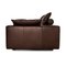 Sofá de cuatro plazas de cuero marrón, Imagen 11