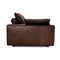 Vier-Sitzer Sofa aus braunem Leder 9