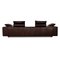 Four-Seater Sofa in Brown Leather 10