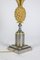 Lámpara de bronce dorado y chapa de Maison Charles, años 70, Imagen 4