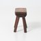 Wooden Stool by Mobichalet, 1950s, Image 6