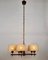 Five Arms Chandelier in Teak Wood and Brass by J. T. Kalmar for Kalmar, 1965 12