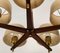 Five Arms Chandelier in Teak Wood and Brass by J. T. Kalmar for Kalmar, 1965 5