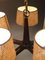 Five Arms Chandelier in Teak Wood and Brass by J. T. Kalmar for Kalmar, 1965 17