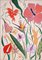 Romina Milano, Triptyque Hibiscus Oasis Rose Pastel, 2023, Acrylique sur Papier 5