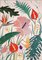 Romina Milano, Triptyque Hibiscus Oasis Rose Pastel, 2023, Acrylique sur Papier 8