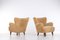 Laila Armchairs in Sheepskin by Ilmari Lappalainen for Asko, 1950s, Set of 2 4