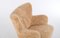 Laila Armchairs in Sheepskin by Ilmari Lappalainen for Asko, 1950s, Set of 2 7