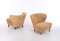 Easy Chairs by Ab Erik Eks Carpentry Factory, 1940s, Set of 2 3