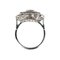 Art Deco Stil Ring aus 900 Platin mit Diamanten und Saphiren 5