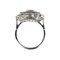 Art Deco Style Ring in 900 Platinum with Diamonds and Sapphires 5